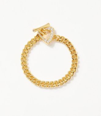 Native Gem Womens Infinity Chainlink Bracelet In Gold