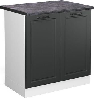 Vicco Armario bajo para fregadero R-Line, Antracita casa de campo, 80 cm, et Antracita