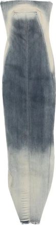 Rick Owens Abito denim senza spalline - Blu