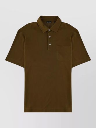 Ermenegildo Zegna polo shirt short sleeves chest pocket