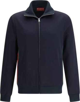Gucci Polyester Shell Jacket - Heren - Vesten met rits - Blauw - S - Polyester - Hoodies & sweatvesten