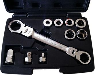 Trade Shop Trade Shop - Juego De Llaves 15 En 1 14x19mm Adaptadoras No Reversibles