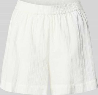 Pieces Regular Fit Shorts aus reiner Baumwolle Modell MUNA in Weiss, Gr&ouml;&szlig;e M