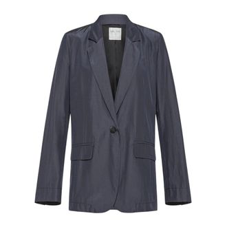 Forte_Forte Taffeta Jacket - female - Forte Forte - Blazers - Blue - S - Jackets
