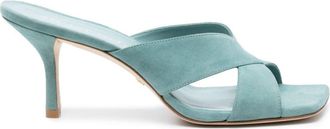 Stuart Weitzman 75mm Carmen sandals - women - Suede - 36 - Blue