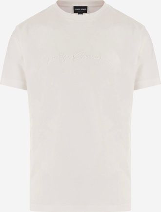 Giorgio Armani T Shirt Giorgio Armani In Cotone Con Logo