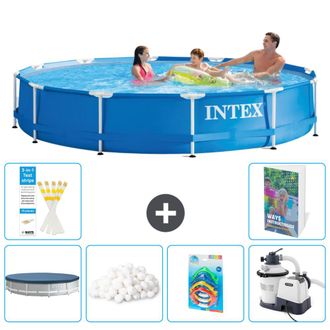 Intex Piscina Con Estructura Redonda - 366x76 Cm - 7-piezas S8