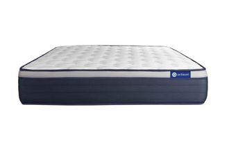 Actisom Colch&oacute;n blanco con l&aacute;tex y espuma viscoel&aacute;stica 140 x 190