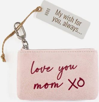 Hobo Womens Sentiment love You Mom Pouch In Blossom