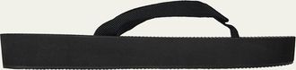 The Row Dune Cotton Flatform Thong Sandals