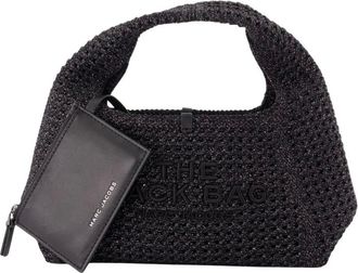 Marc Jacobs Tassen, Dames, Zwart, ONE Size, Polyester, The Crochet Mini Sack Bag
