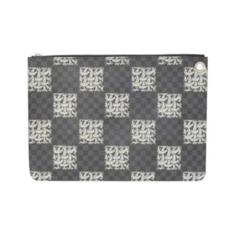 Louis Vuitton Pre-owned Vintage Canvas Pochette - unisex - Louis Vuitton Vintage - Vintage Clutches - Gray - ONE SIZE - Pre-owned