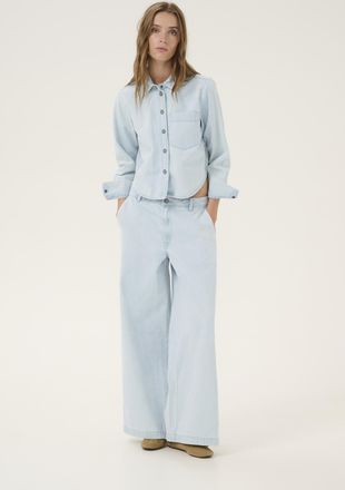 MY ESSENTIAL WARDROBE Denim blouse Baggy fit light blue