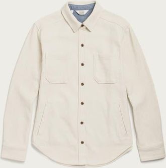 Bridge & Burn Dawson Overshirt in Ivory Twill at Nordstrom, Size Xx-Large