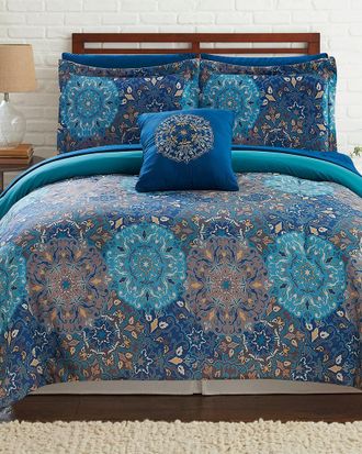 Modern Threads Printed Reversible Complete Bed Set