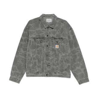 Carhartt Work in Progress Duck Helston Jacket - Heren - Spijkerjassen - Grijs - XL - Denim - Jassen