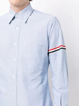 Thom Browne RWB Stripe Shirt - Light Blue