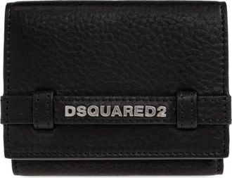Dsquared2 Leren Portemonnee Met Logo - Dames - Portefeuilles - Zwart - ONE Size - Leer - Accessoires