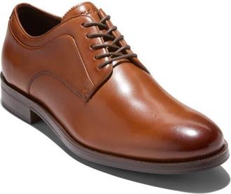 Cole Haan Dean Plain Toe Leather Derby in British Tan Black at Nordstrom, Size 11.5