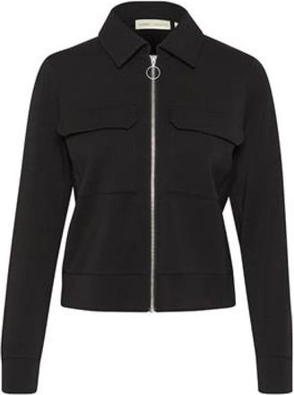 Inwear Zwarte Cardigan Zip Jas - Dames - Zomerjassen - Zwart - XS - Polyester - Jassen
