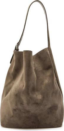 Toteme Belted Suede Tote - Dark Grey - One Size