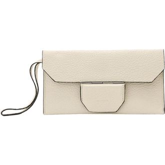 AllSaints Ursa Leather Pouch Wristlet in Sahara White at Nordstrom