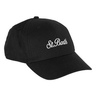 MC2 Saint Barth Baseballpet - Heren - Petten - Zwart - ONE Size - Linnen - Accessoires