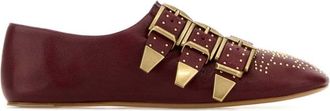 Chlo&eacute; Red Slip On Ballet Flats