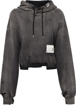 Miharayasuhiro cotton hoodie - women - Cotton - 40 - Grey