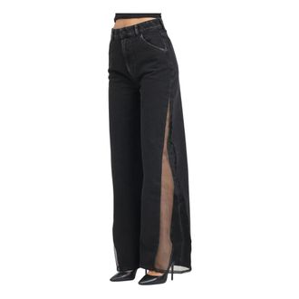 Vicolo Wide Leg Black Jeans