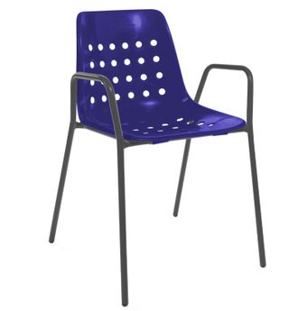 Schubiger M&ouml;bel Gartenstuhl Bermuda mit Armlehne Rundrohr