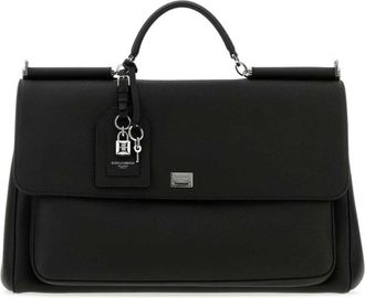 Dolce & Gabbana My Sicily Handtas - Heren - Handtassen - Zwart - ONE Size - Katoen - Tassen