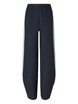 Tory Burch stripe japanese jersey sweatpant - Blue