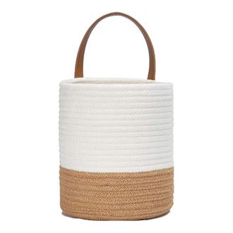 OEM Cestas Colgantes De Pared De Imitaci&oacute;n Rat&aacute;n - Piel Beige Grande
