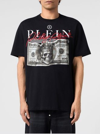 Philipp Plein T-shirt in cotone con stampa grafica e logo a contrasto