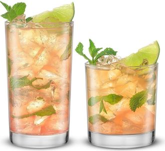 JoyJolt Alain Set of 8 DOF & Highball Glasses in Clear at Nordstrom Rack