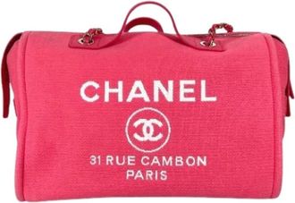 Chanel Pre-owned As 4166 Boston Bag - Dames - Vintage Weekendtas - Roze - ONE Size - Vintage