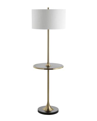 Jonathan Y Designs Jonathan Y 59In Luce Black & Brass Floor Lamp