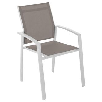 Hesperide Hesperide - Sill&oacute;n De Jard&iacute;n Apilable Axiome Avellana & Blanco - Hesp&eacute;ride