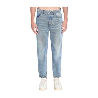 Ami Jeans, Heren, Blauw, W31, Katoen, Tapered Fit Katoenen Denim Jeans