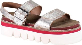 Diba Womens Roly Poly Platform Sandal In Silver