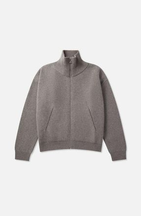 Axel Arigato Core Zip-Up Sweater in Grey Melange at Nordstrom, Size X-Large