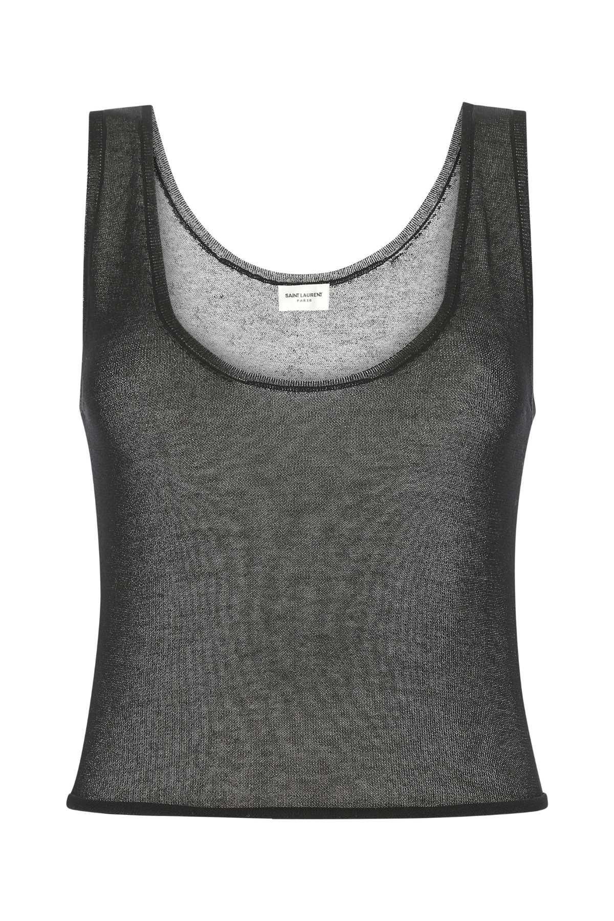 【送料&関税込】Saint Laurent Black Modal Blend Top Saint Laurent Black Modal Blend Top from $409.00 - on Stylight