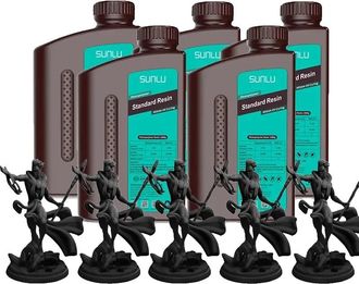 OEM Resina Para Impresi&oacute;n 3d, Alta Precisi&oacute;n, Bajo Olor, Est&aacute;ndar 5 Negro
