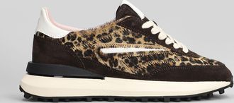 D.A.T.E. D. A.T. E. Athleta Sneakers In Animalier Suede And Leather