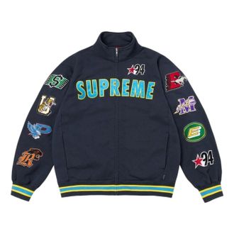 SUPREME SS26 Mascots Zip Up Sweatshirt Jacket Navy SUP-SS26-126-NVY