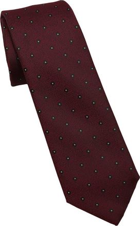Ben Sherman Dot Print Tie in Burgundy/Hunter at Nordstrom Rack
