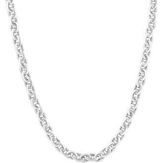 Pompeii3 Mens Round 14k Gold (40gram) or Platinum (75gram) 5mm Link Chain Necklace 20