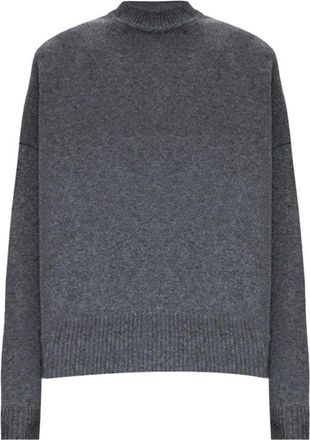 Jil Sander Jersey de Cuello Redondo de Cachemira - Knitwear - Mujer - Gris - S