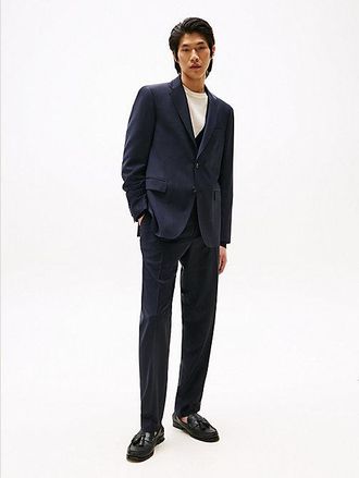 Tommy Hilfiger Wool Blend Micro Check Suit